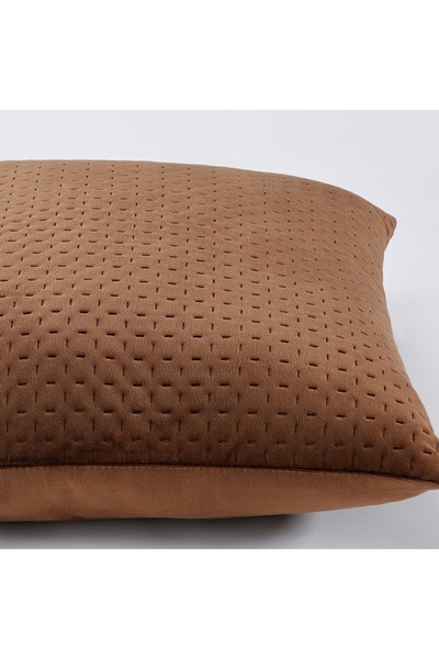 Livinova Lifestyle Cushion Covers Set of 2, 100% Polyester Velvet, 45 x 45 cm (Brown)