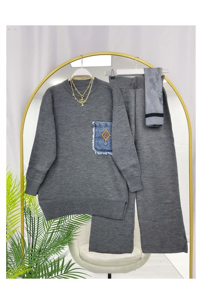 YEDİLALE ΣΕΤ ΤΡΙΚΟΤΟΠΤΙΚΟ ΦΟΡΕΜΑ ΜΕ ΤΣΕΤΑΝΤΑ ΤΣΕΤΑΝΤΑ [μέγεθος std, περιλαμβάνει τον τούνικ και το παντελόνι]