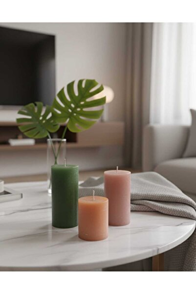Belunea "İskandinav Silindir Mum" | El Yapımı Mum | Özel Tasarım Dekoratif | ...