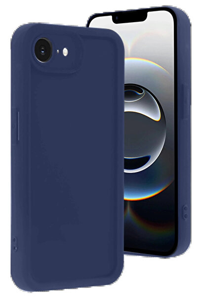 Genel Markalar iPhone 16E Kılıf Viera Silikon - Lacivert-(5796)