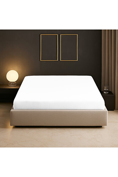 Sabia 100% قطن 62 خيط (155 TC) مقاس 80 × 200 سم + 30 سم ارتفاع ملاءة سرير مطا...