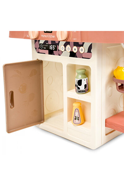 Doris Multifunctional kitchen Turquoise with refrigerator and gas hob, 42 elements, steam, details re