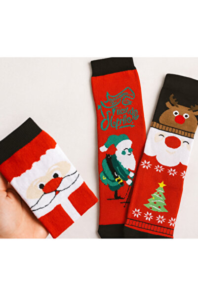 shefox 6 Pairs of Women's Christmas Patterned Christmas Socks