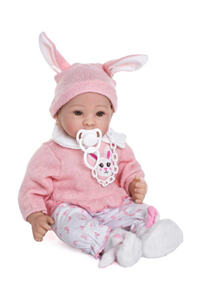 Doris Interactive baby doll Pola 40 cm with soft body, pacifier included, removable clothes, hat