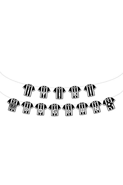 BEST PARTİ Μαύρο και άσπρο οπλισμένο σήμα γενεθλίων