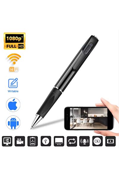QZT Spy pen A57 with HD 1080p camera, Wi-Fi, 90° angle, discreet audio-video recording