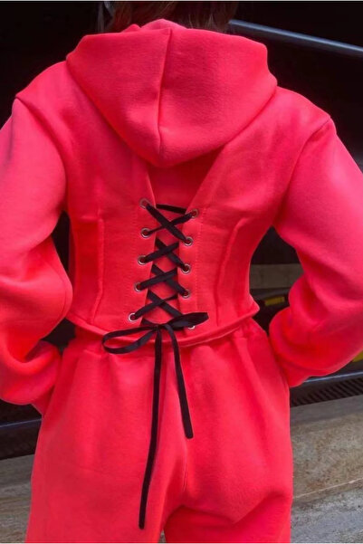 EXTRABABES 2-Piece Women's Tracksuit – Corset Hoodie & Sport Pants Set