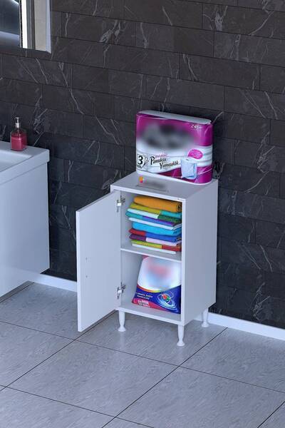 Modilayn Söke Plus 35cm Ayaklı Kapaklı Banyo Dolabı