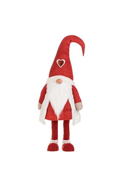 AB HOMES Figurină decorativă de Crăciun gnom cu mișcare 145 cm, pălărie roșie...