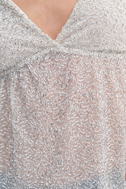 Addax Strappy Beaded Blouse A17718