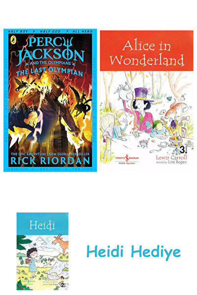 Bloomsbury Percy jackson and the last olympian (book 5) + alice in wonderland + heidi