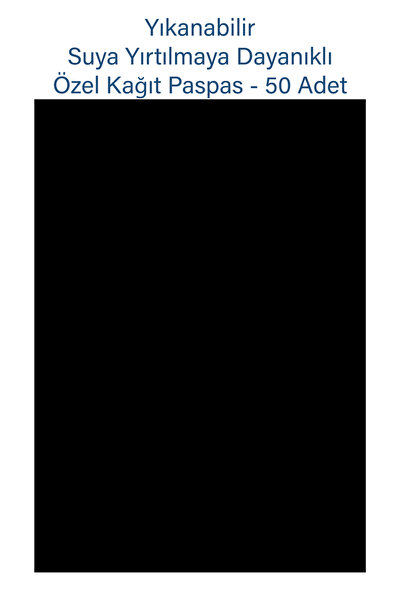 BALKAN AMBALAJ Suya Dayanıklı Yıkanabilir Siyah Baskısız Uyumlu Oto Paspas Ka...