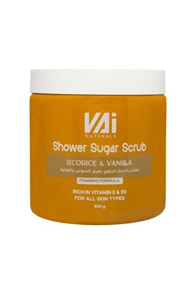 VAI مقشر السكر الرغوي بخلاصة عرق السوس والفانيليا 600 مل