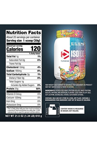 Dymatize ISO 100 20 Serving Birthday Cake 610 Gm
