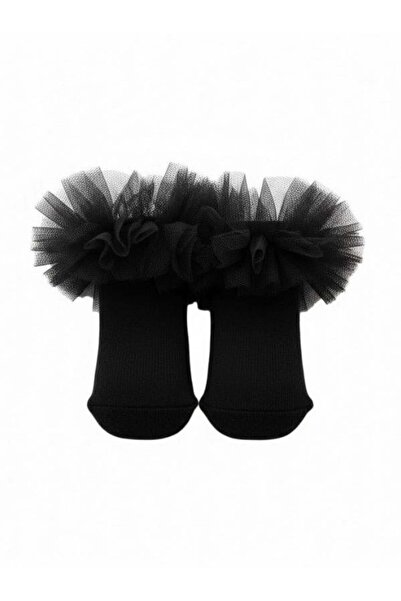 Zekids Baby Cotton Tulle Short Socks