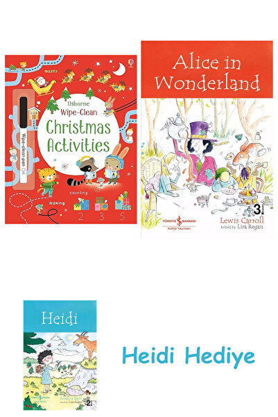 Bloomsbury أنشطة عيد الميلاد القابلة للمسح من أوبورن + أليس في بلاد العجائب + هايدي