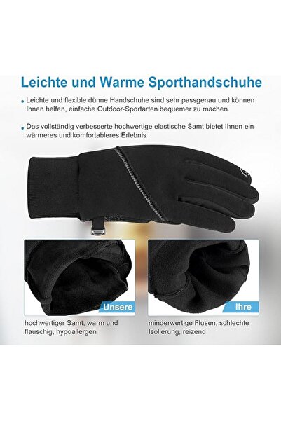OEM Lapulas unisex gloves, with touchscreen, lightweight winter, windproof, size S,