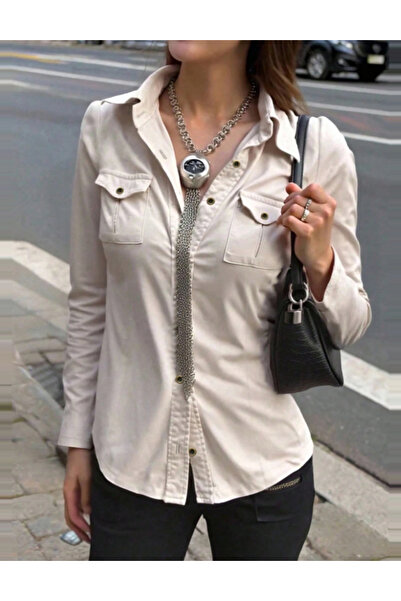 Sheya Shein shirt, beige