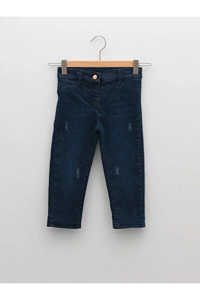 LC Waikiki LCW baby Indigo Basic Kız Bebek Jean Pantolon