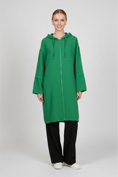 MELIDIA 2104 Newcarmen Kapüşonu Örme Detaylı Kap