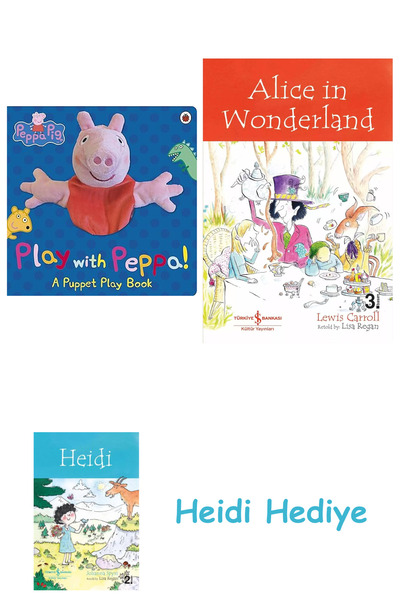 Bloomsbury Πέππα Πιγ: Παίξτε με το βιβλίο με κούκλα χεριού της Πέππα + Η Αλίκ...