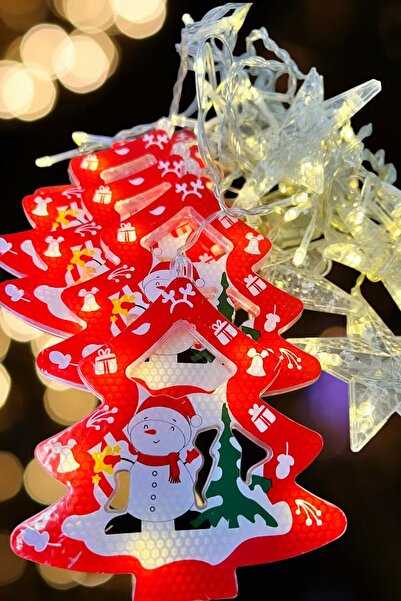 MAGICLEDCORNER Çamağacı Kardanadam Yılbaşı Led Perde