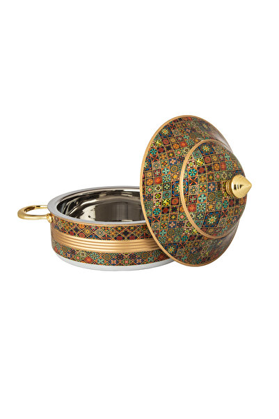 Dania 🌟 Luxurious Indian food container with an elegant mosaic design – 3.5 liter capacity 🌟