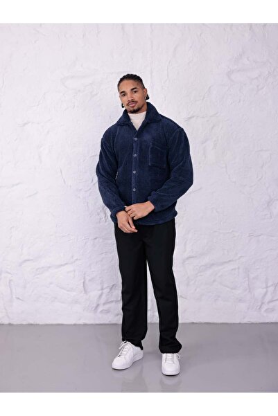 crool SUNİ KUZU DÜĞMELİ CEKET