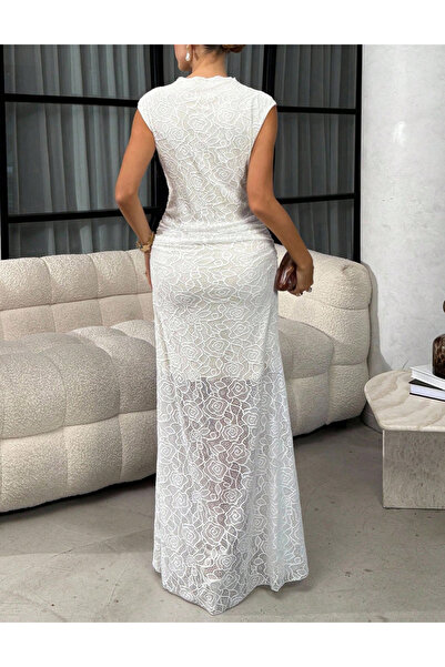 Sheya Shein maxi dress, white