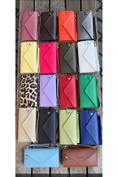 ÖZÜM TAKI Women's Wallet with Phone Compartment Green