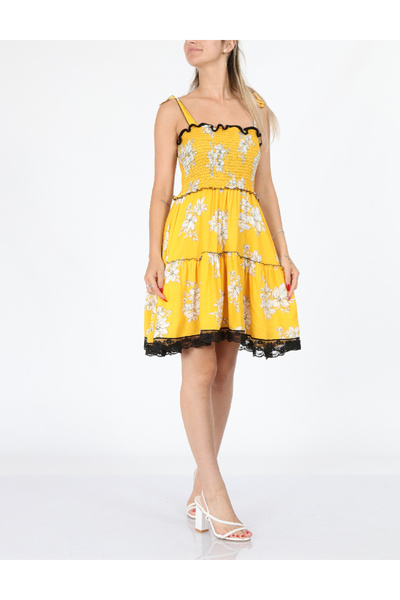 Savage Culture Short dress, Yellow