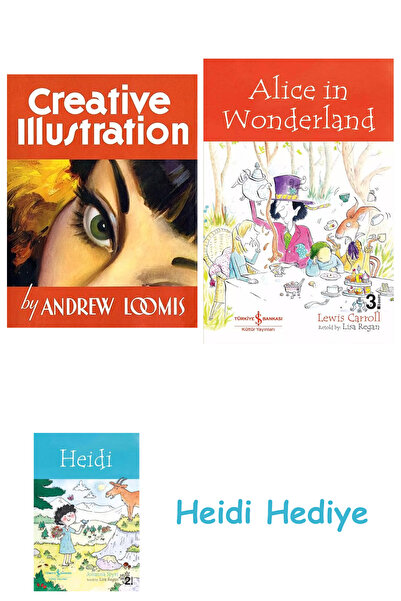 Bloomsbury الرسم التوضيحي الإبداعي + أليس في بلاد العجائب + هايدي