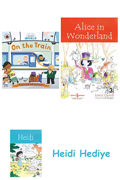 Bloomsbury عالم صغير: على القطار: مغامرة الدفع والسحب + أليس في بلاد العجائب + هايدي