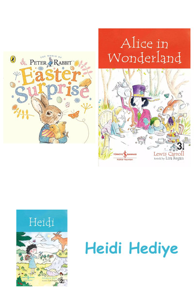 Bloomsbury Peter Rabbit: Surpriza de Paște + Alice în Țara Minunilor + Heidi