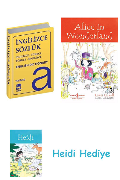Bloomsbury Dicționar de limba engleză: engleză-turcă / turcă-engleză + Alice în Țara Minunilor + Heidi