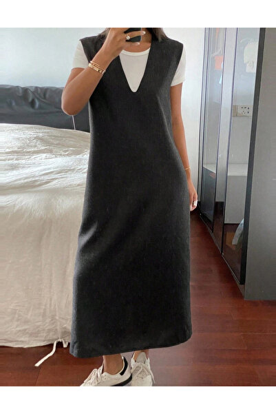 Sheya Shein midi dress, gray