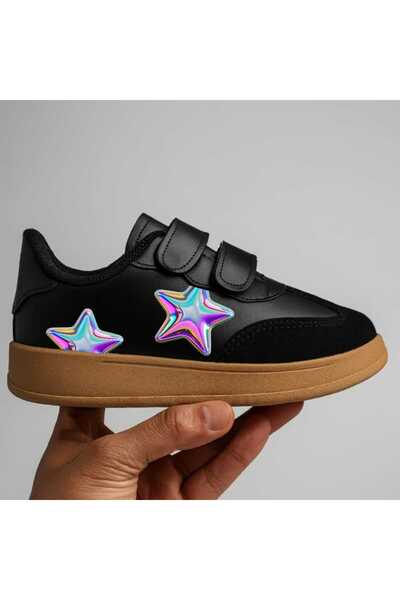 amazoondesing Спортни обувки за момичета с каишки и холограмен принт Sweet Star