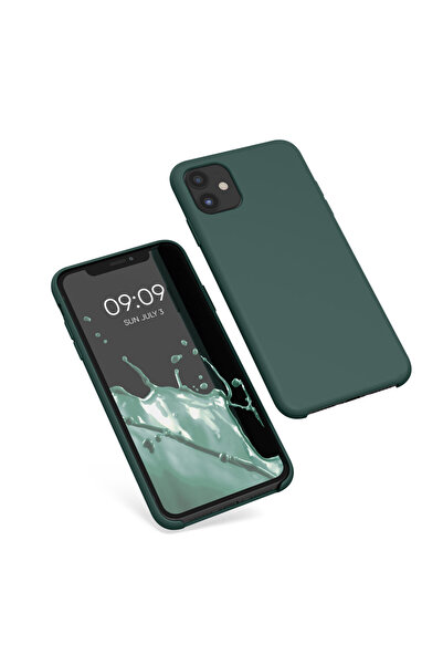 KWmobile Case for Apple iPhone 11, Silicone, Green, 49724.169