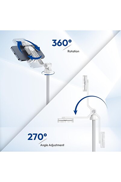 ulanzi TT88 Magnetic Tripod 57" Extendable Selfie Stick w/ Remote, 2-in-1 Phone Clip, Dual Cold Shoe