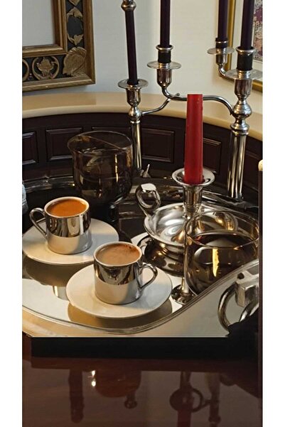 ariana sytle 6 Kişilik 12 Parça Sade Rüya Porselen Türk Kahve Fincan Takımı