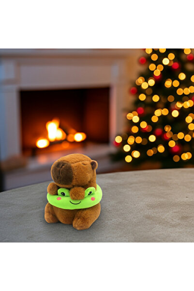 OEM Capybara Plush With Brooch 22 cm – Ultra-Soft, Adorable Design & Fine Details, Christmas Gift