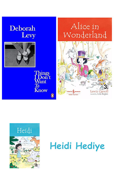 Bloomsbury Неща, които не искам да знам: Животът като автобиография 1 + Алиса в страната на чудесата + Хайди