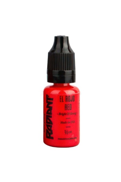 Radiant Colors El Rojo Red 1/2 OZ (15ml.) Dövme Boyası