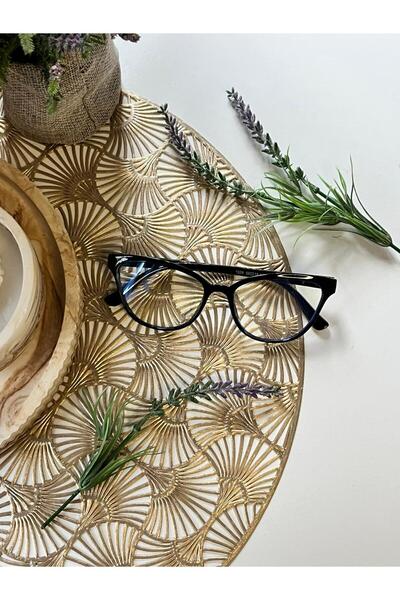 EMC نظارات قطط سميكة سوداء اللون من Trend Accessory مع حماية من الضوء الأزرق