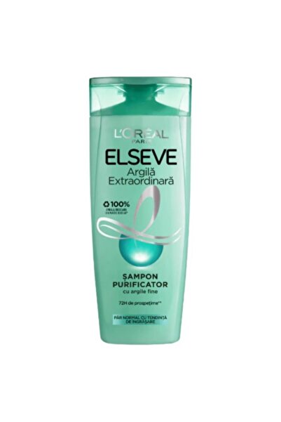 L'Oreal Paris Shampoo for Normal Hair with a Tendency to Greasy, Elseve Extraordinary Clay, 285 ml