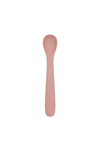 Kikka Boo Silicone spoon for baby's first meals, Platinum Blush