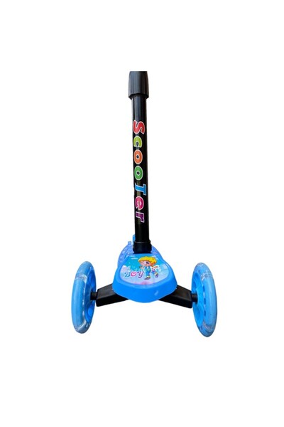 PROCART Children's scooter, foldable, 3 balance wheels, adjustable height, multicolor LED