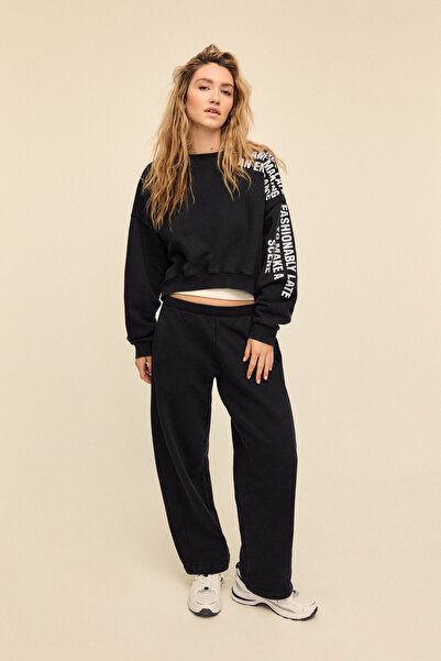 Stradivarius Soft touch acid wash sweatshirt