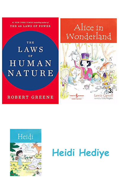 Bloomsbury قوانين الطبيعة البشرية + أليس في بلاد العجائب + هايدي