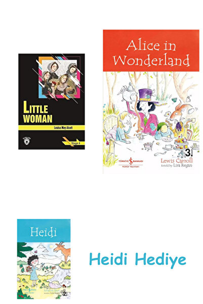 Bloomsbury Little Woman: Stage 4 (English Story) + Alice in Wonderland + Heidi